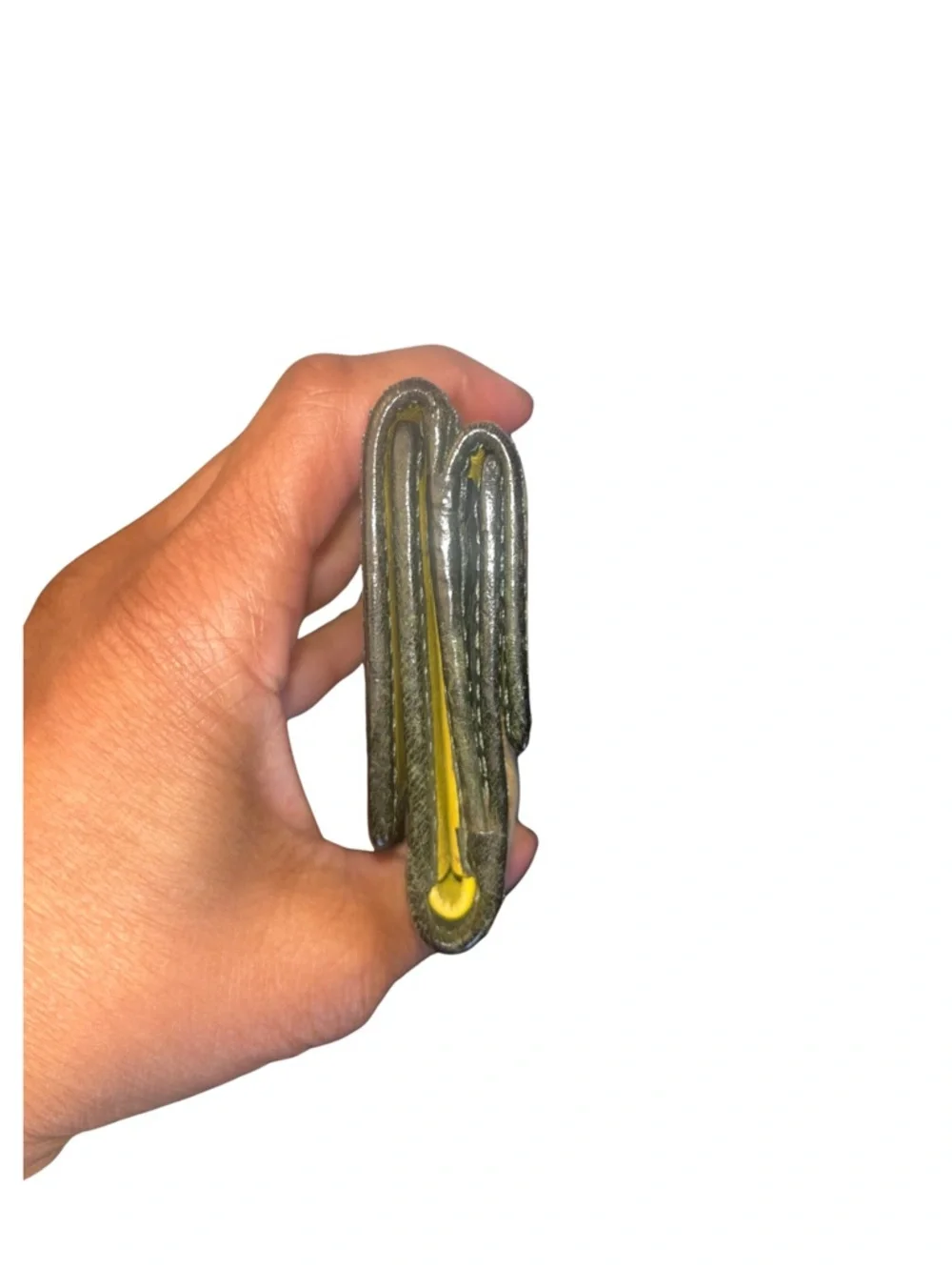 Coach Leatherware Black & Canvas Trifold Wallet - Picture 6 of 13